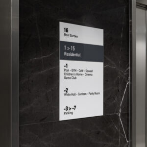 Floor guide sign