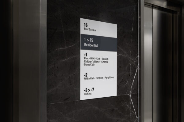 Floor guide sign
